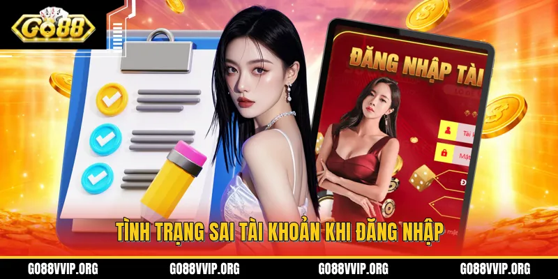 Đăng Nhập GO88 - Thao Tác Truy Cập An Toàn Trên Mọi Nền Tảng 3 Sai tài khoản khi đăng nhập GO88 là một tình trạng thường gặp trong quá trình này